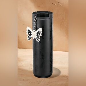 Starbucks black moth tumbler NWT